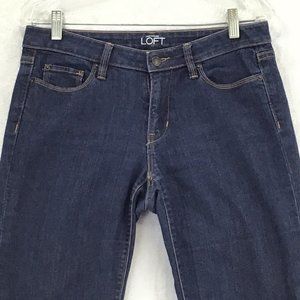 Ann Taylor Loft Womens Size 8 Modern Boot Jeans Inseam 33" Whiskering Stretch